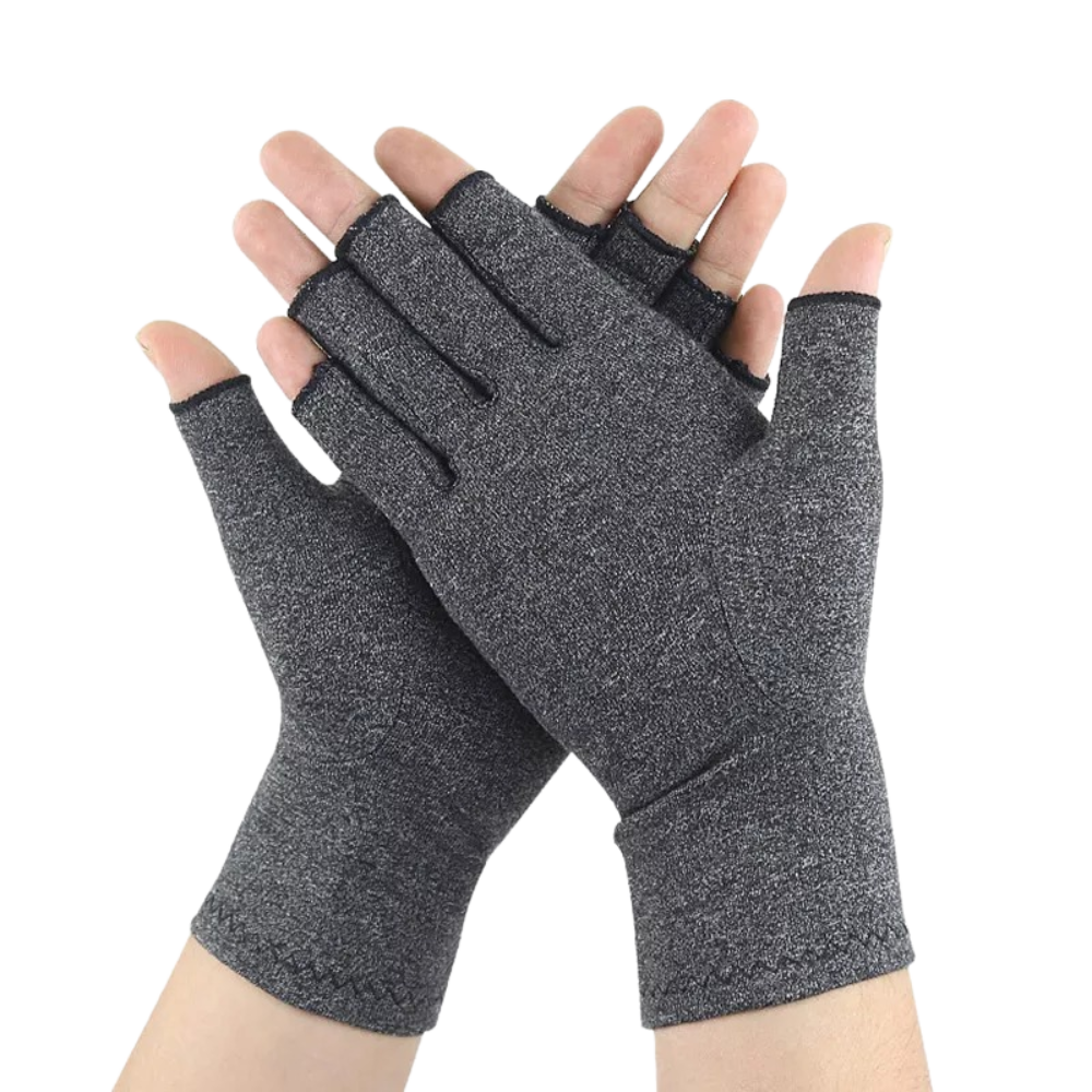 Gants de compression antidouleurs articulaires -Gris - Ozerty