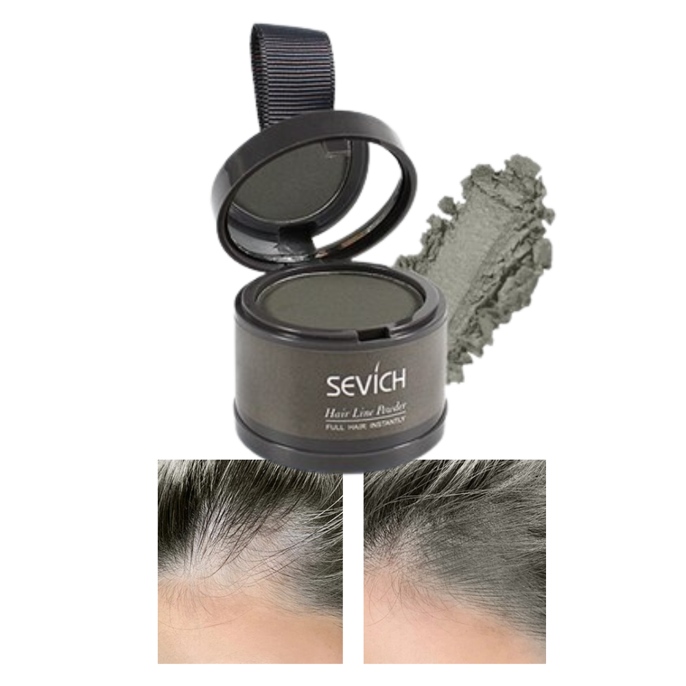 Poudre dissimulatrice de ligne de cheveux -Gris - Ozerty