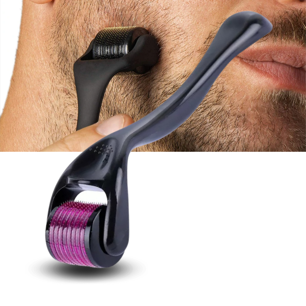 Rouleau dermique pour la croissance des cheveux et de la barbe