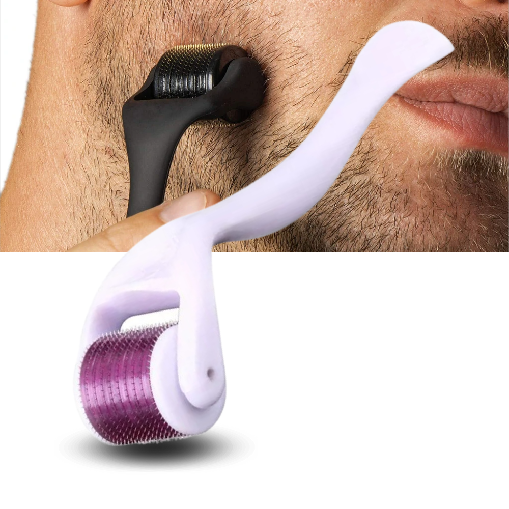 Rouleau dermique pour la croissance des cheveux et de la barbe