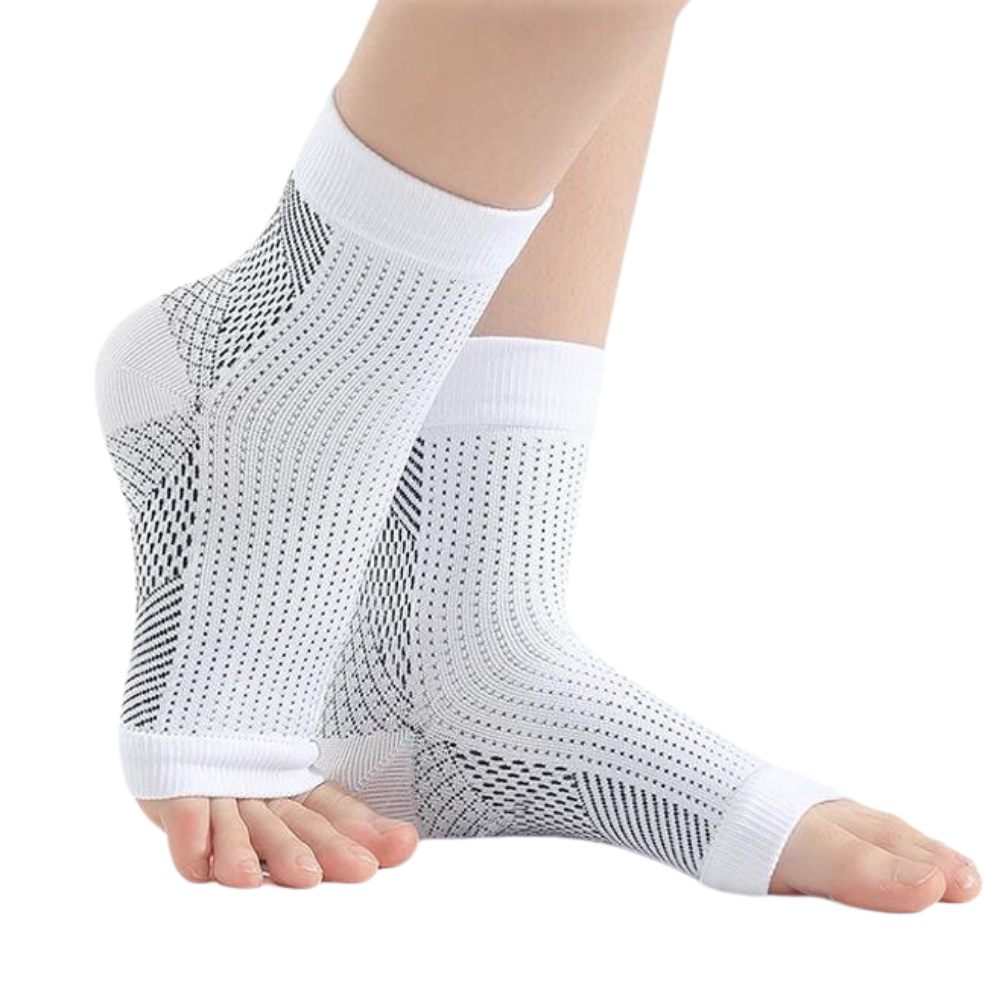 Chaussettes apaisantes pour la neuropathie -Blanc - Ozerty