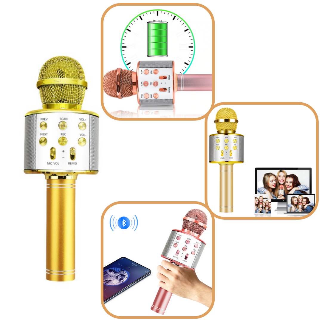 Microphone karaoké sans fil bluetooth