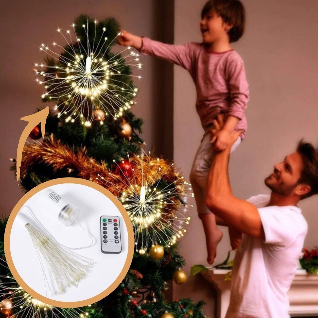 LED feu d'artifice guirlande cuivre - Ouistiprix