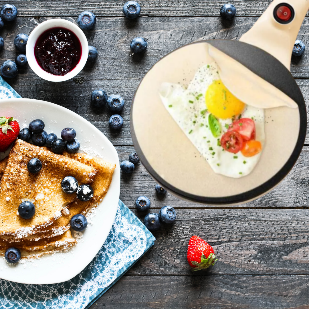 Poêle crêpière électrique