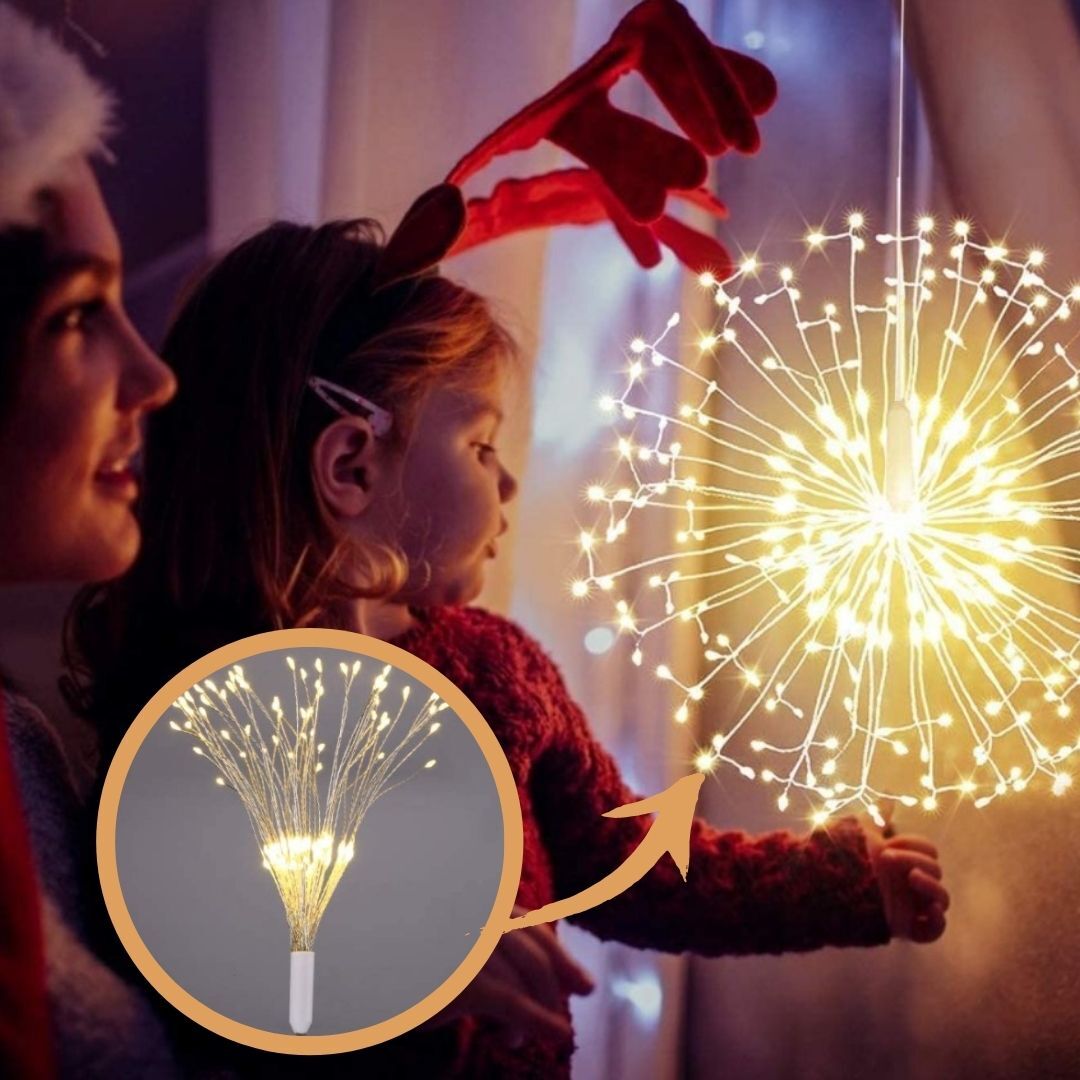 LED feu d'artifice guirlande cuivre - Ouistiprix