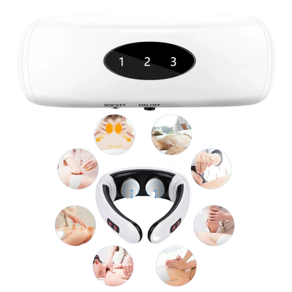 Masseur de cervical à traction circulaire avec chauffage infrarouge - Ouistiprix