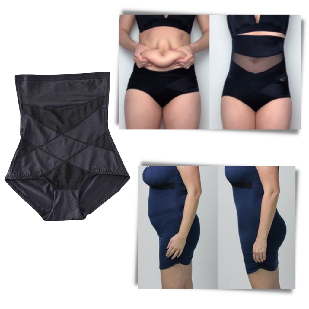 Sous-vêtements de maintien à compression croisée amincissante pour les abdominaux - Ouistiprix