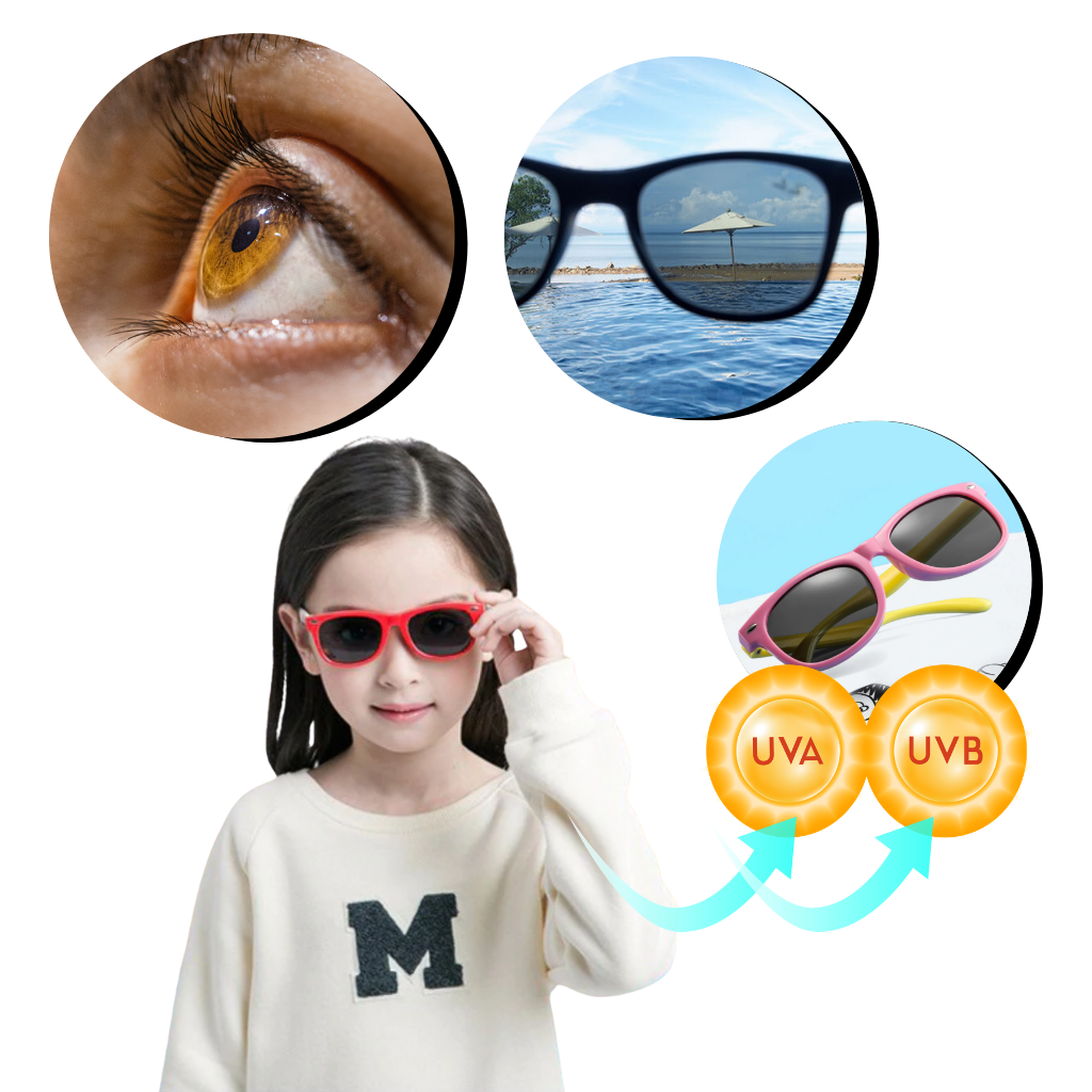Lunettes de soleil pour enfants polarisantes flexibles - Ouistiprix