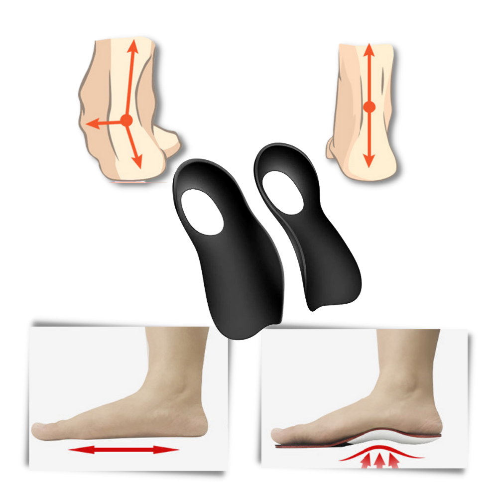 Semelles orthopédiques pour pieds plats - Ouistiprix
