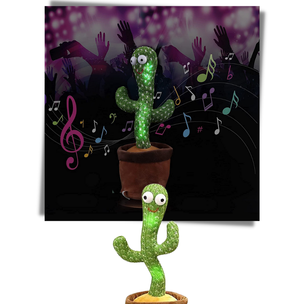 Jouet cactus qui danse et répète ce que vous dites - Ouistiprix