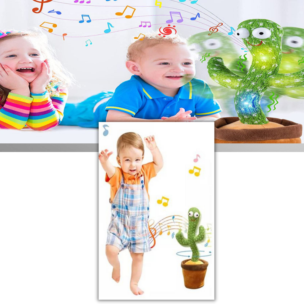 Jouet cactus qui danse et répète ce que vous dites - Ouistiprix