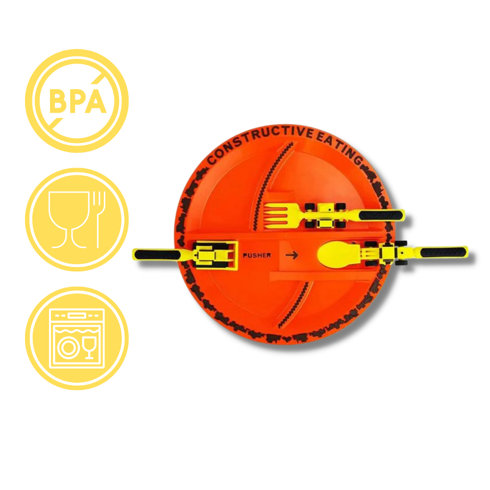 Ensemble d'assiettes et couverts Créatifs - Ouistiprix