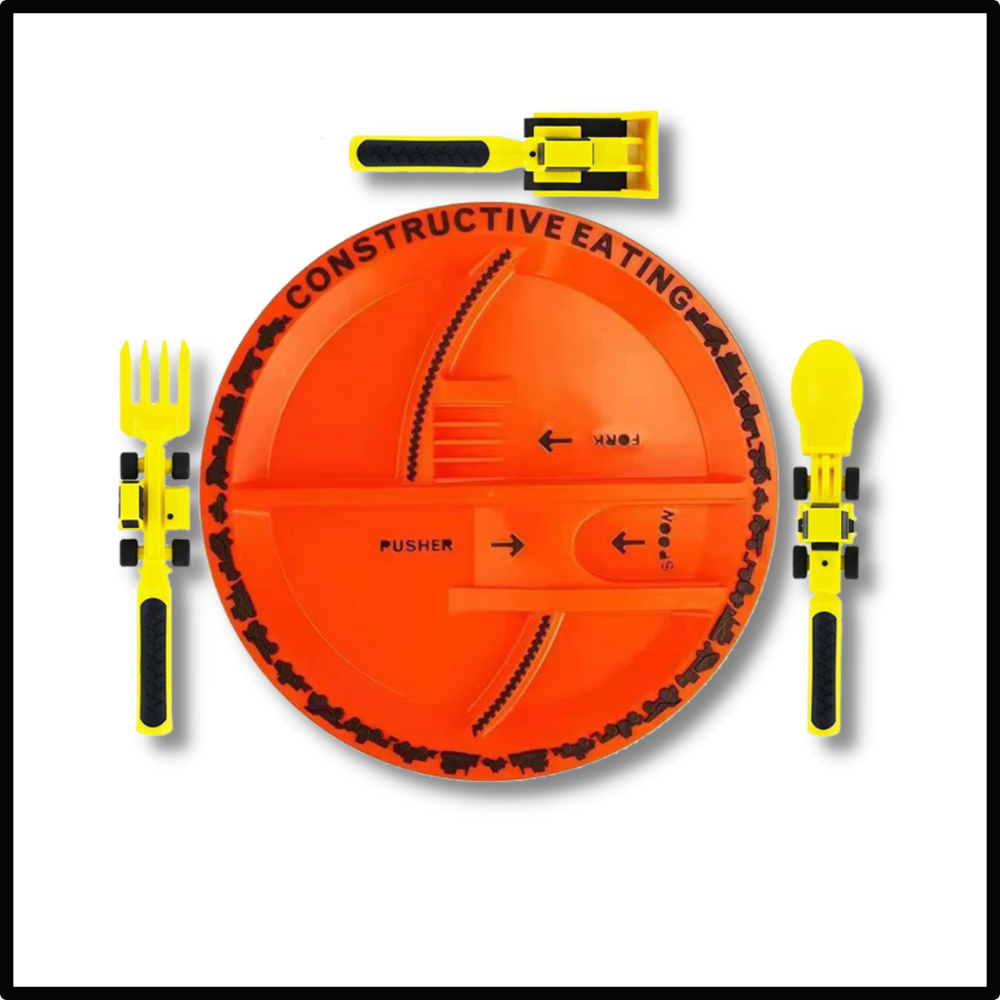 Ensemble d'assiettes et couverts Créatifs - Ouistiprix