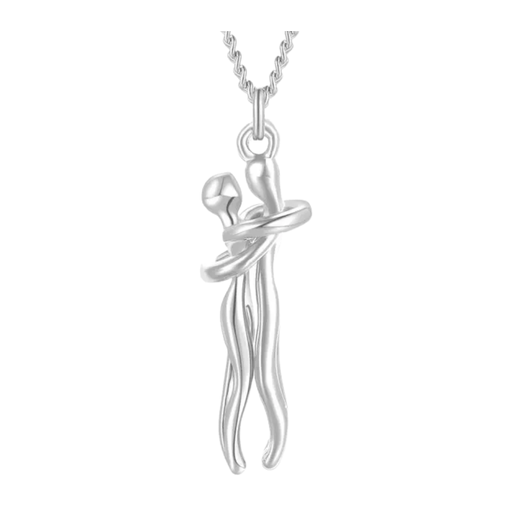Collier de couple Câlin -Argent - Ouistiprix