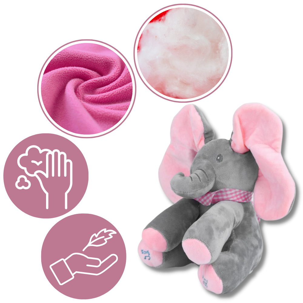 Peluche Éléphant interactif Peek a Boo - Ouistiprix