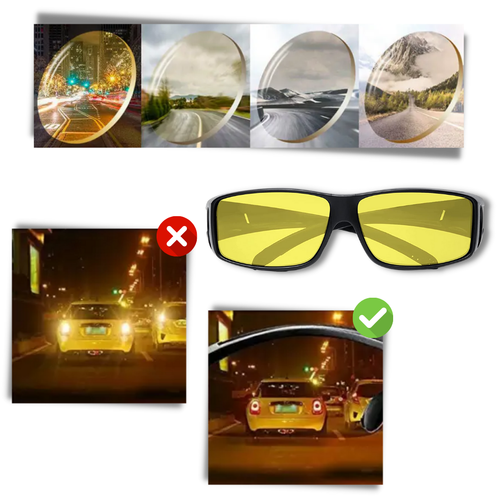 Lunettes de clarté pour la conduite de nuit
- Ouistiprix