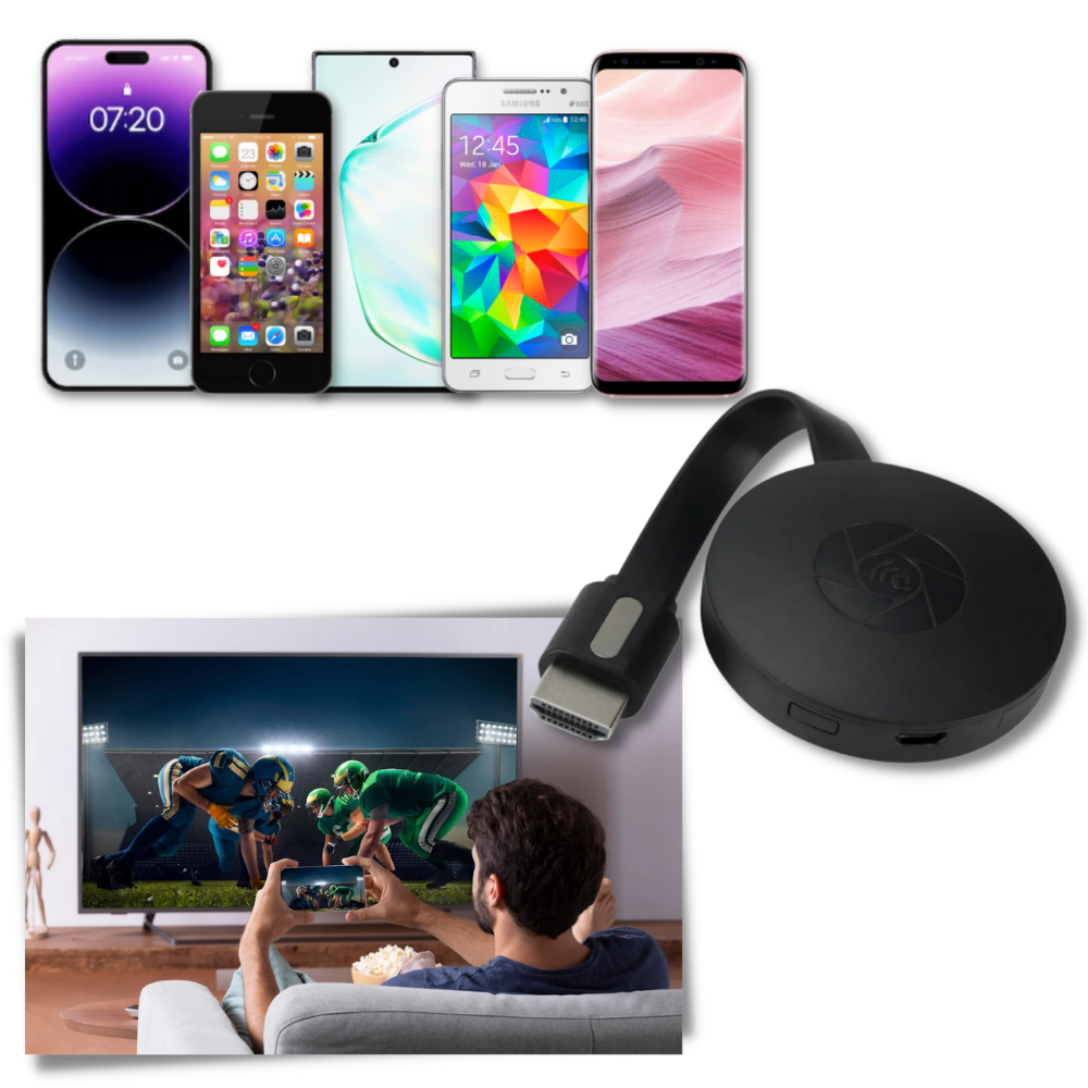 Connecteur TV- HDMI pour la projection d'écran de téléphone - Ouistiprix