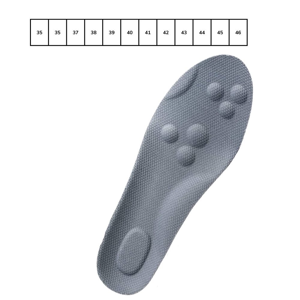 Semelles orthopédiques en mousse à mémoire de forme pour fasciite