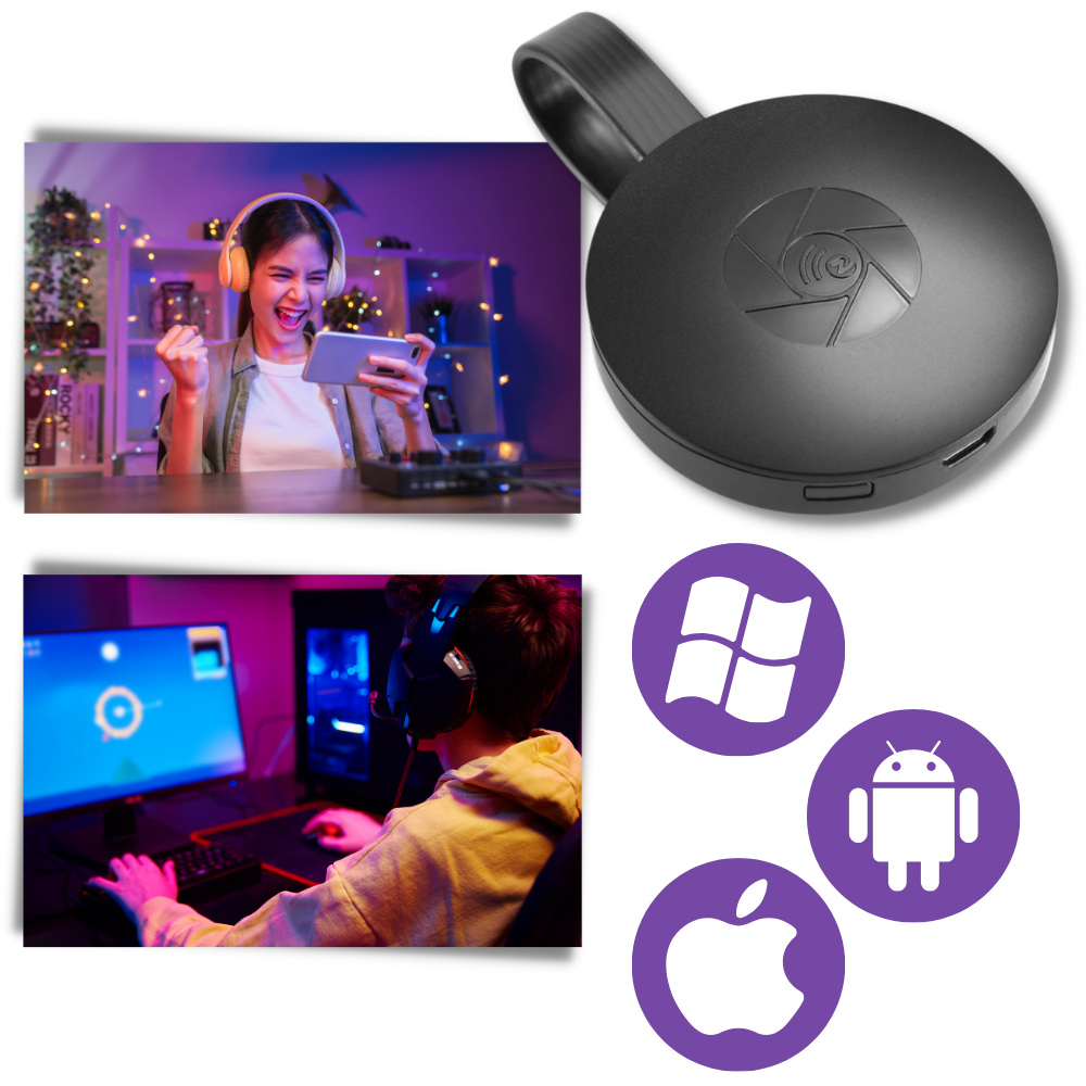 Connecteur TV- HDMI pour la projection d'écran de téléphone - Ozerty