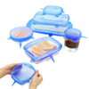 Couvercle silicone alimentaire extensible (pack de 6)