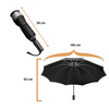 Parapluie inversé LED à bandes réfléchissantes