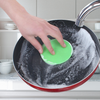 Eponge astucieuse colorée en silicone pour vaisselle