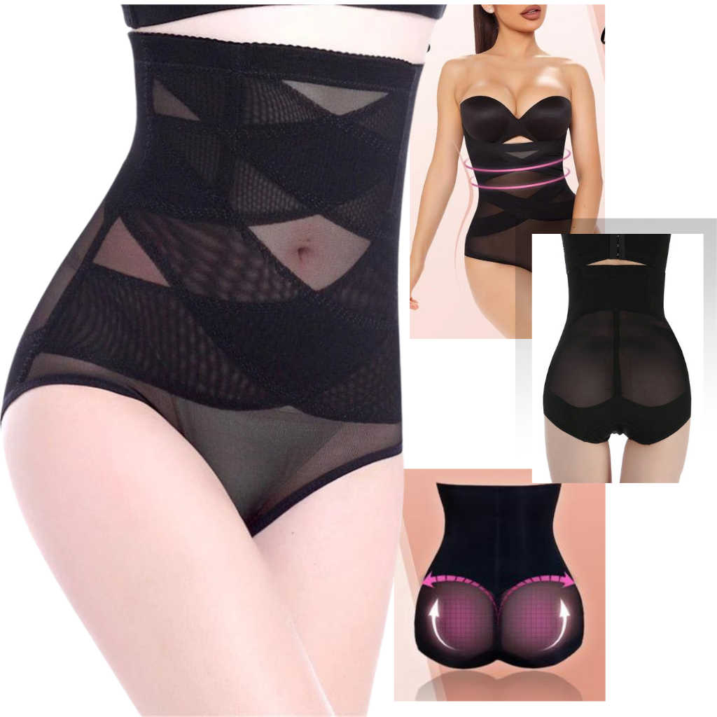 Sous-vêtements de maintien à compression croisée amincissante pour les abdominaux