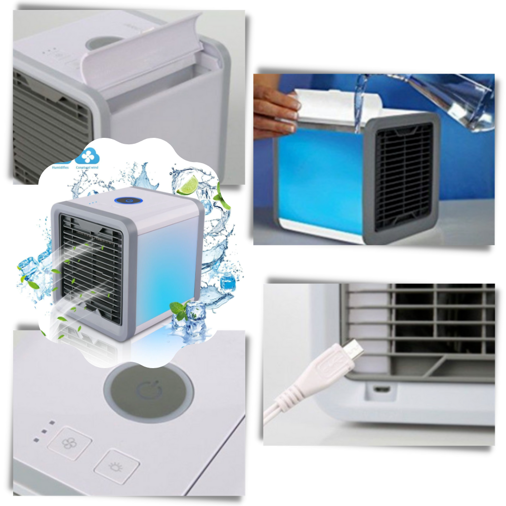 Mini Ventilateur USB Cooler Main Climatisation Traval Portable De Bureau  Pliant Portable Avec Ventilateur Rechargeable Stand Du 3,12 €