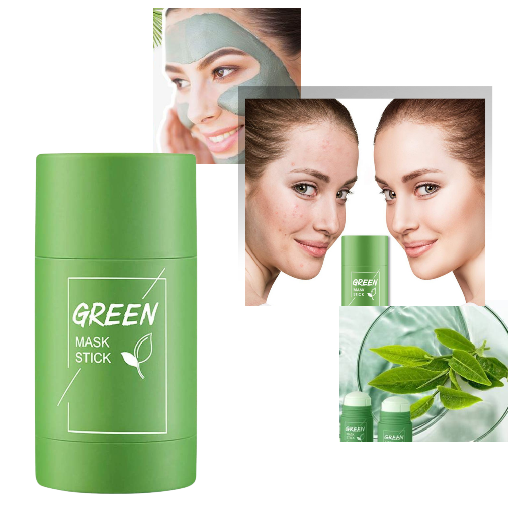Masque au thé vert pour le nettoyage en profondeur des pores et l'élimination des points noirs.