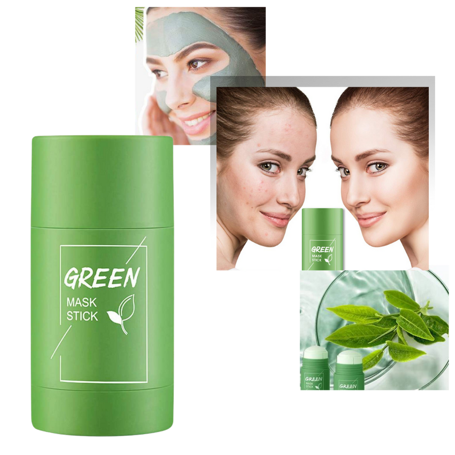 Masque au thé vert pour le nettoyage en profondeur des pores et l'élimination des points noirs.