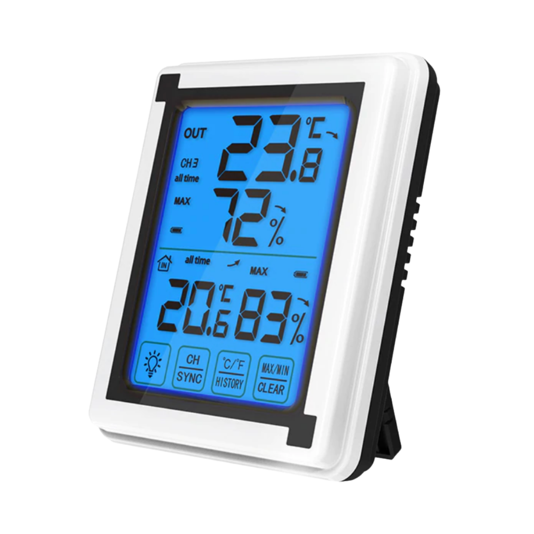 Stations météo, Thermometre Interieur / Exterieur 95x67x129mm