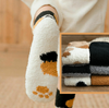 Chaussettes chaudes pattes de chat hiver