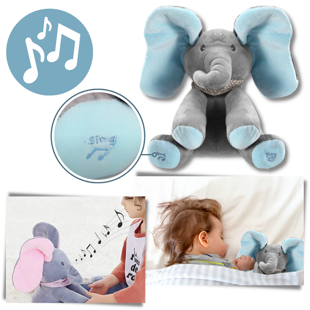 Peluche Éléphant interactif Peek a Boo - Ouistiprix